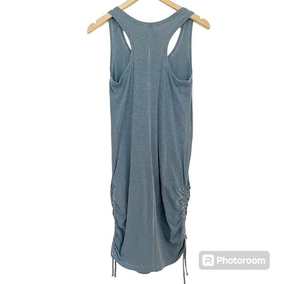Sundry Racerback Side Rouched Dress in Pigment Shadow - Picture 6 of 8